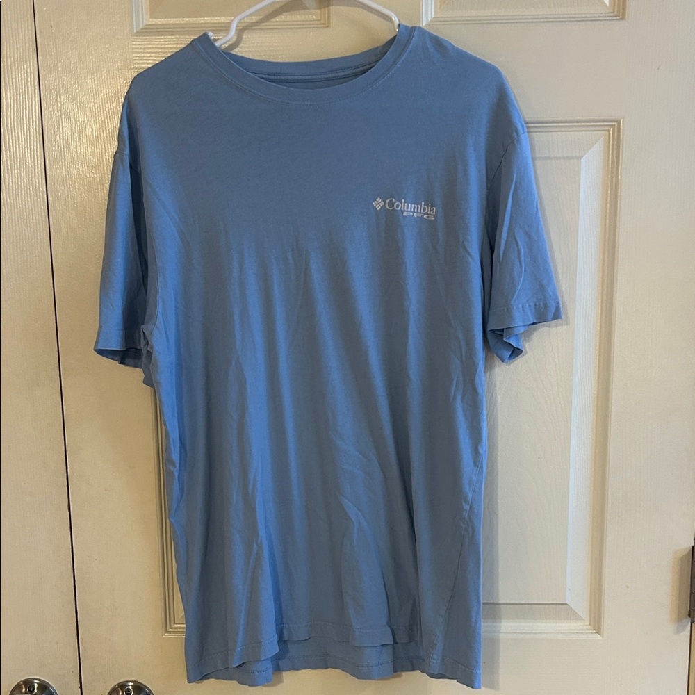 Columbia Men's Light Blue Short Sleeve Tee